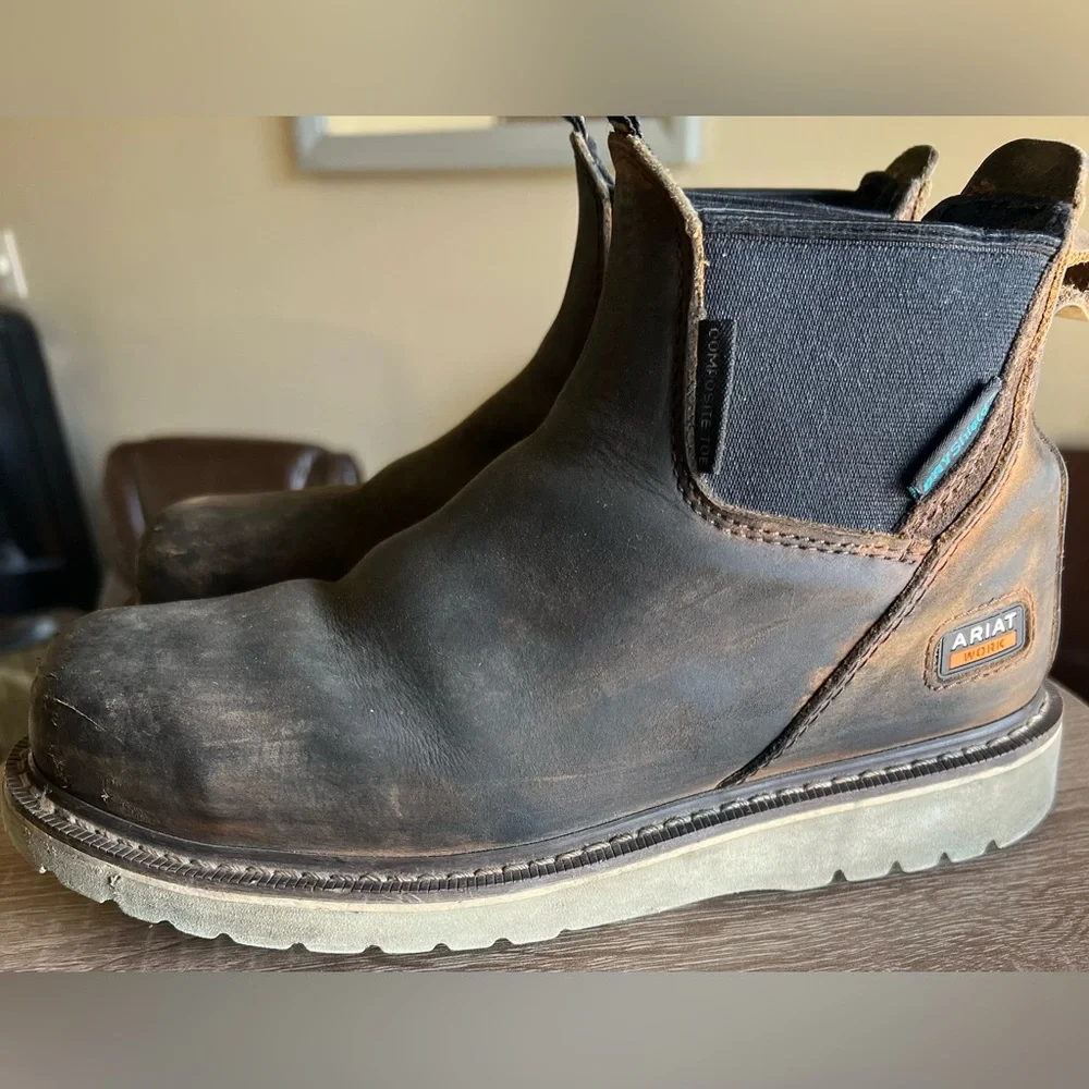 Ariat Work Composite Toe Chelsea Boots Oil Resistant Size 6.5